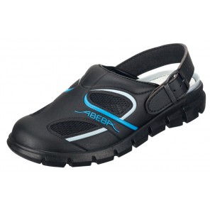 Abeba Berufsschuhe Dynamic OB Clog schwarz/blau CE SRC