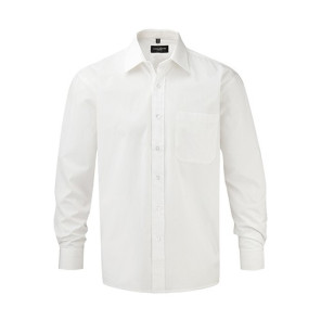 Russell Baumwoll-Popelin Hemd LA White - Größe 2XL