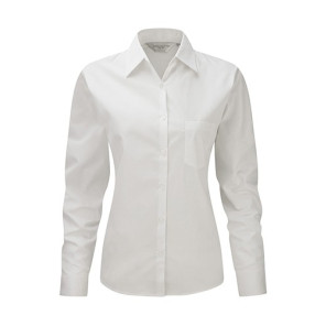 Russell Baumwoll-Popelin Bluse LA White - Größe 3XL