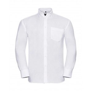 Russell Collection Men's LS Ultimate Non-iron Shirt - White - 4XL
