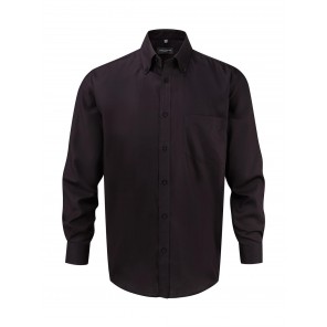 Russell Collection Men's LS Ultimate Non-iron Shirt - Black - 2XL