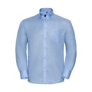 Russell Collection Men's LS Ultimate Non-iron Shirt - Light Blue - XL