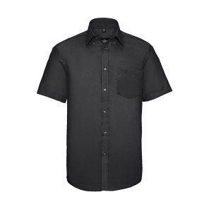 Russell Collection Men's Ultimate Non-iron Shirt - Black - 4XL