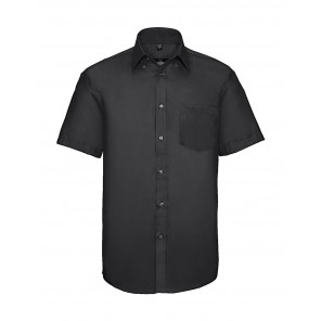 Russell Collection Men's Ultimate Non-iron Shirt - Black - 2XL