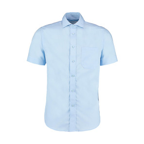 Kustom Kit Classic Fit Non Iron Shirt SSL - Blue - 2XL