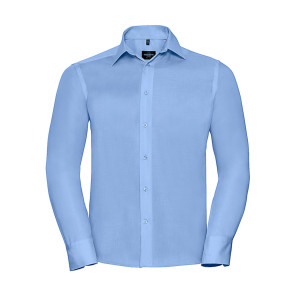 Russell Collection Tailored Ultimate Non-iron Shirt LS - Light Blue - 3XL