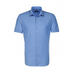 Seidensticker Seidensticker Shaped Fit 1/2 Business Kent - Mid Blue - 37