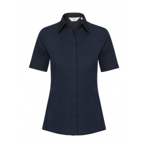Russell Ladies' Ultimate Stretch Shirt - Bright Navy - 4XL(48)