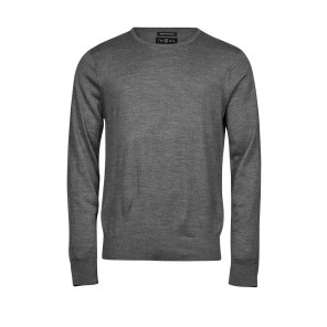 Tee Jays Men's Crew Neck Sweater - Grey - S