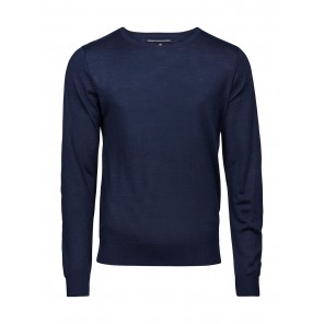 Tee Jays Men's Crew Neck Sweater - Navy - L