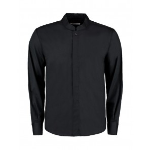 Bargear Tailored Fit Mandarin Collar Shirt - Black - L