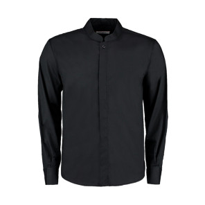 Bargear Tailored Fit Mandarin Collar Shirt - Black - XL