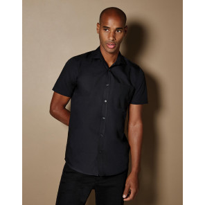 Kustom Kit Tailored Fit Poplin Shirt SSL