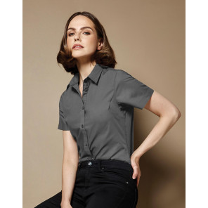 Kustom Kit Women's Tailored Fit Poplin Shirt SSL