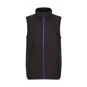 Regatta Professional Navigate Fleece Bodywarmer - Black/New Royal - 3XL