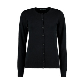 Kustom Kit Women's Classic Fit Arundel Crew Neck Cardigan - Black - XL
