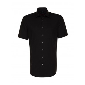 Seidensticker Seidensticker Regular Fit 1/2 Business Kent - Black - 45