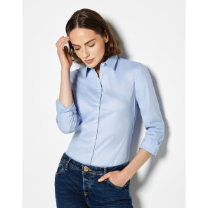 Kustom Kit Women's Tailored Fit Stretch Oxford Shirt LS