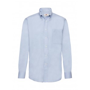 Fruit of the Loom Oxford Shirt LS - Oxford Blue - 2XL