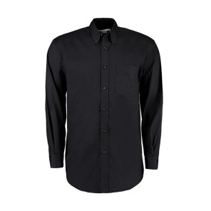 Kustom Kit Classic Fit Premium Oxford Shirt - Black - L