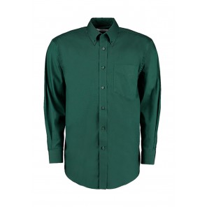 Kustom Kit Classic Fit Premium Oxford Shirt - Bottle Green - 2XL