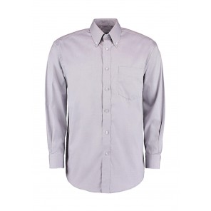 Kustom Kit Classic Fit Premium Oxford Shirt - Silver Grey - M