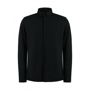 Kustom Kit Tailored Fit Superwash® 60º Pique Shirt - Black - L