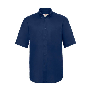 Fruit of the Loom Oxford Shirt - Navy Blue - S