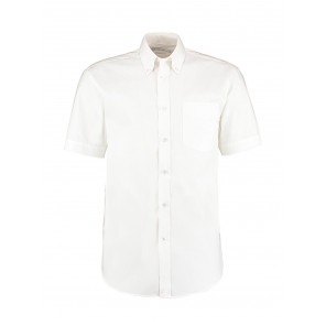 Kustom Kit Classic Fit Premium Oxford Shirt SSL - White - XS