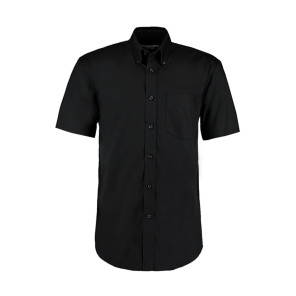 Kustom Kit Classic Fit Premium Oxford Shirt SSL - Black - M