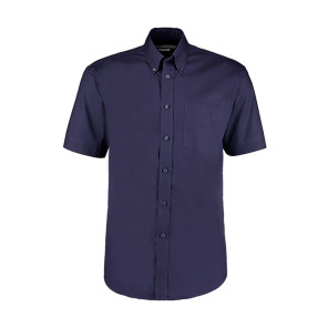 Kustom Kit Classic Fit Premium Oxford Shirt SSL - Navy Blue - M