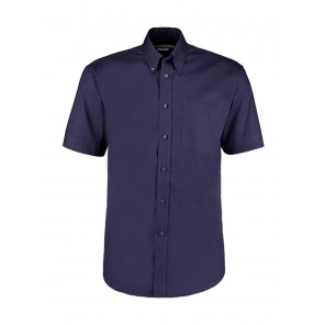 Kustom Kit Classic Fit Premium Oxford Shirt SSL - Midnight Navy - L