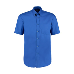 Kustom Kit Classic Fit Premium Oxford Shirt SSL - Blue - M