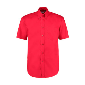 Kustom Kit Classic Fit Premium Oxford Shirt SSL - Red - L