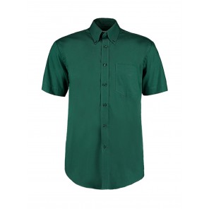 Kustom Kit Classic Fit Premium Oxford Shirt SSL - Bottle Green - XL
