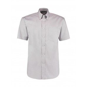 Kustom Kit Classic Fit Premium Oxford Shirt SSL - Silver Grey - 2XL
