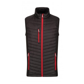 Regatta Professional Men's Navigate Hybrid Bodwarmer - Black/Classic Red - L