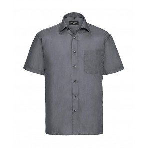 Russell Collection Poplin Shirt - Convoy Grey - 4XL