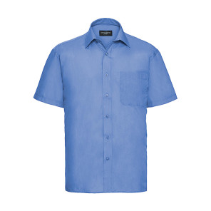 Russell Collection Poplin Shirt - Blue - XL