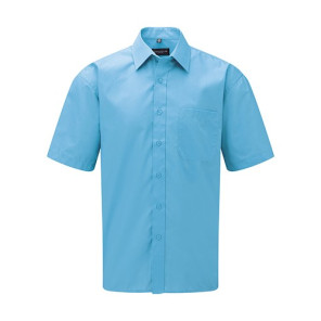 Russell Popelin Hemd Turquoise - Größe 2XL