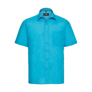 Russell Collection Poplin Shirt - Light Blue - S