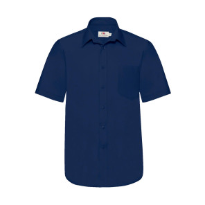 Fruit of the Loom Poplin Shirt - Navy Blue - S