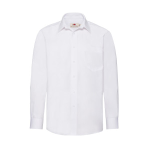 Fruit of the Loom Poplin Hemd LS