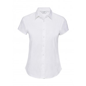 Russell Collection Ladies' Easy Care Fitted Shirt - White - S