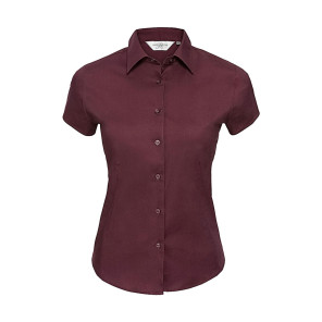 Russell Collection Ladies' Easy Care Fitted Shirt - Purple - L
