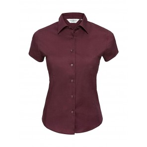 Russell Collection Ladies' Easy Care Fitted Shirt - Port - 2XL