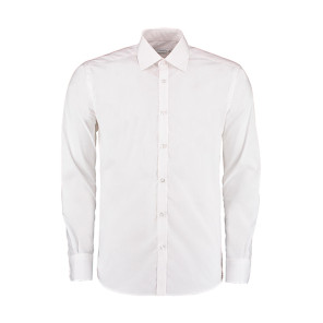 Kustom Kit Slim Fit Business Shirt LS - White - S