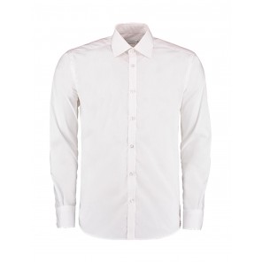 Kustom Kit Slim Fit Business Shirt LS - White - XL