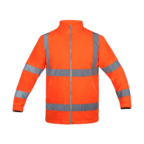 Korntex Hi-Vis Fleece Jacket "Bergen" - Orange - S