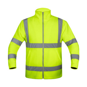 Korntex Hi-Vis Fleece Jacket "Bergen" - Yellow - S